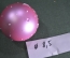 Елочная игрушка из стекла "Шар N 5, Шиповник". Шарик, стекло. Клин, "Елочка".