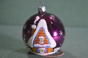 Елочная игрушка из стекла 