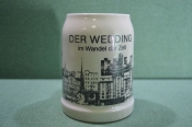 Кружка пивная керамическая на 0,5 л. Der Wedding. Schultheiss. Город. Керамика, Германия. #2