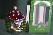 Елочная игрушка из стекла 