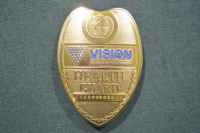 Знак должностной бляха жетон "Vision Group. Health Guard". Медицина. 