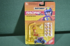 Модель игрушка машинка "Action racing pack". Matchbox. Дорожные знаки. Упаковка. Китай. 1990 год.