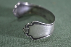 Браслет кольцо для салфеток "Модерн". Серебро 830 проба лев. Европа. Начало 20 века. #U