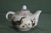 Чайник, чайничек миниатюрный. Фарфор. Павлины. Nagoya, Collection Japan style.