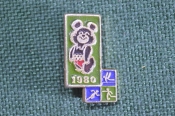 Знак значок Мишка Олимпийский Олимпиада 1980 Москва пиктограммы