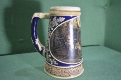 Кружка пивная керамическая "Terry Redlin". Утки. Охотничий домик. США. Америка. 1990е.