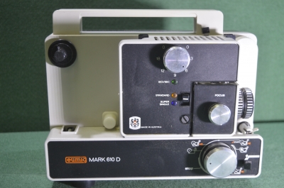 Кинопроектор "Eumig Mark 610 D". Коробка. Австрия. 1970е. #U