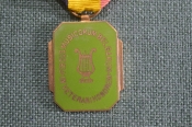 Медаль ветерана, Бельгийская музыка. Лира. In veterani honorem. Musicorum Belgarum. Бельгия.