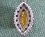 Серьги серебряные. Вставки янтарь? Серебро 925 проба. ЛФВД.