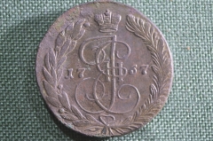 Монета 5 копеек 1767 года ЕМ. Екатерининский пятак. Орёл 1763-1767. Российская Империя, Екатерина II