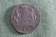 Монета 1 сибирская копейка, 1769 год, КМ. Медь, Сибирская монета. Российская Империя, Екатерина II.