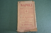 Путеводитель и карта план города Неаполь. В обложке. Италия. До 1917 года.