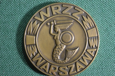 Настольная медаль "Warszawa". Польша.