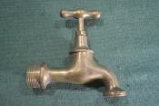 Кран водопроводный старинный. Латунь. #1