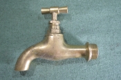 Кран водопроводный старинный. Латунь. 