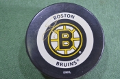 Шайба хоккейная NHL, Boston Bruins. Автограф, Сергей Самсонов. Хоккей. Made in Canada, Official. 