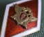 Знак, значок, ромб "Московский налоговый институт, Кадуцей на гербе". Тяжелый металл, эмали.