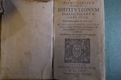 Книга "Наставление по диалектике. Логика физика Аристотеля". Педро да Фонсека, 1623 год. Латынь #K6