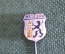 Знак значок "Meissen Мейсен". Серебро 800 проба. Германия. 1950е.