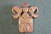 Кокарда полковая знак 8го линейного пехотного полка Королевских ВС. Бельгия. Кокарда полковая знак 8го линейного пехотного полка Королевских ВС. Бельгия.