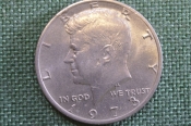 Монета 1/2 доллара, 50 центов 1973 года, США. Кеннеди.