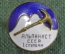 Знак значок "Альпинист I ступени". Тяж. мет. Эмаль. Винт. СССР.