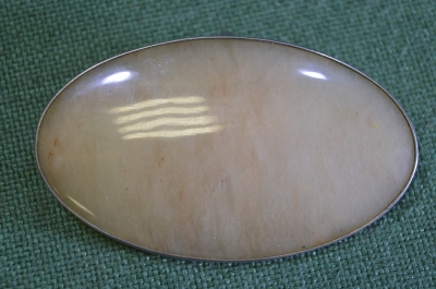 Брошь брошка старинная. Серебро 875 проба. Натуральный камень. Европа. Начало 20го века. #U