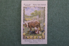 Марка, вкладыш "Счастливый Ганс". Bechstein Fairy tales 1 stamps, реклама сигарет Piedmont. 1910-е