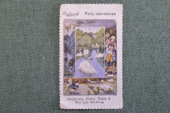 Марка, вкладыш "Гадкий утенок". Andersen Fairy tales 5 stamps, реклама сигарет Piedmont. 1910-е гг
