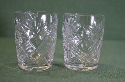 Стопки (2 шт). Стекло, хрусталь. СССР.