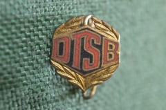 Знак, значок "DTSB". Немецкий спортивный гимнастический союз. Тяжелый металл.