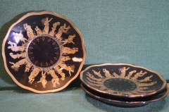 Тарелки, блюдечки. Греческая тема. Grand collection (3 шт.). Фарфор.