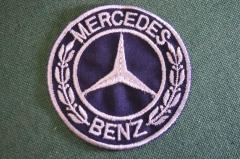 Шеврон шитый нашивка "Мерседес Mercedes". Винтаж. Германия. 1970е.