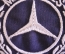 Шеврон шитый нашивка "Мерседес Mercedes". Винтаж. Германия. 1970е.
