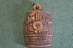 Брелок для ключей "Jim Beam". Бурбон. Алкоголь. Тяжелый металл.