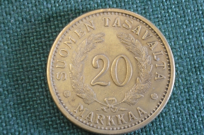 Монета 20 марок 1937 года. Финляндия.