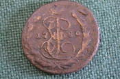 Монета 1 копейка 1789 года. Медь. Екатерина II. Царская Россия.