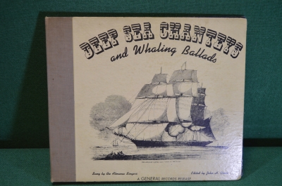 Пластинка, винил "Deep Sea Chanteys and Whaling Ballads". Китобойные баллады. Америка. США. 1941 г.