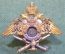 Знак нагрудный "Об окончании, Михайловское артиллерийское училище СПБ". 1821. Российская Империя. 