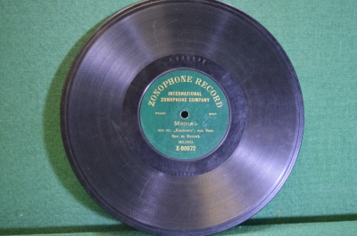 Пластинка патефонная "Марш (оп. Кармен). Цыганский марш". Zonophone Record