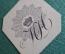 Экслибрис, ex libris, книжный знак. Корона, вензель. Библиотека.