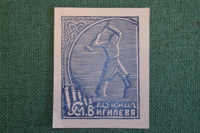 Экслибрис, ex libris, книжный знак. Из книг Вигилева. Библиотека. #5