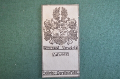 Экслибрис, ex libris, книжный знак. Dorothea Pollitz. Библиотека.