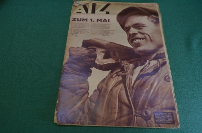 Журнал немецкий, довоенный A-I-Z, AIZ. Номер 2 мая 1935 года. Германия. 1 мая, 1905 год, Сталин.