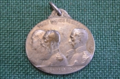 Медаль патриотическая старинная жетон 