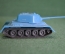 Танк синий, игрушка. На колесиках. Военная техника. Пластик. 