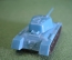 Танк синий, игрушка. На колесиках. Военная техника. Пластик. 