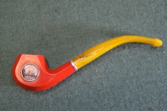 Мундштук для сигарет трубка курительная. Карболит. Под янтарь. Германия. 1960е.