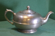 Чайник старинный интерьерный. Металл. Никелировка. Клеймо. Великобритания. Начало 20 века.