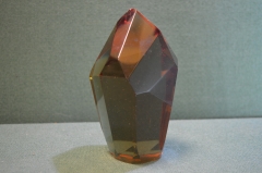 Пресс папье стеклянное, массивное, сувенир "Кристалл". Стекло.